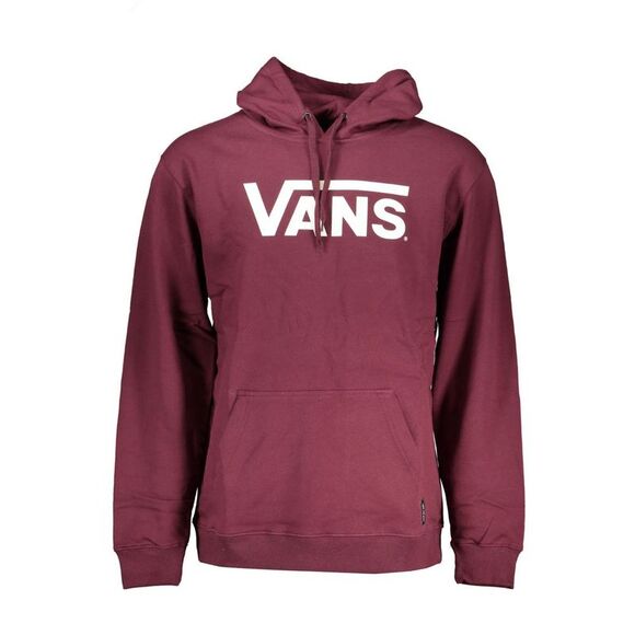 Vans Red Cotton Men Sweater with Men's Hood - Picture 1 of 2